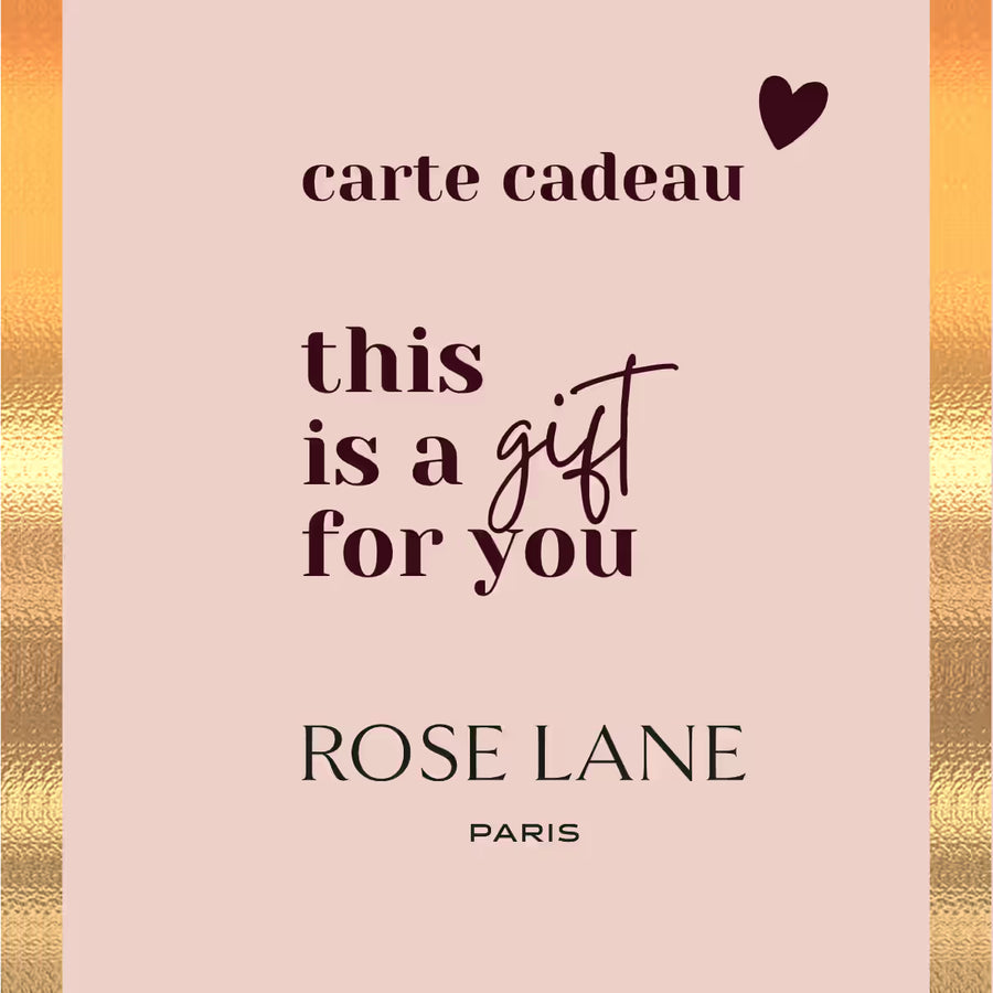 Carte Cadeau maquillage naturel clean vegan Rose Lane Paris