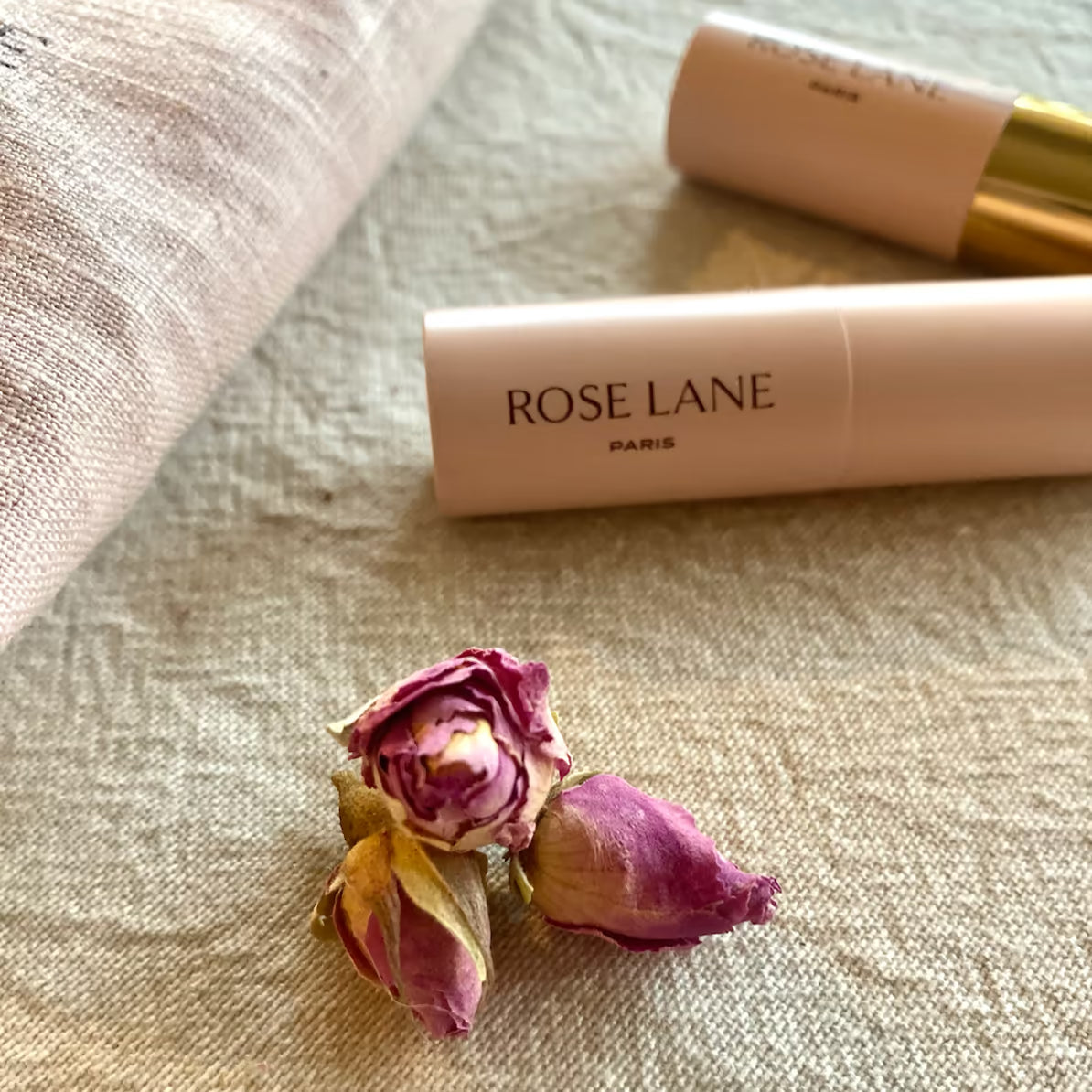 Duo multi blush crème et rouge à lèvres naturel Bois de Rose