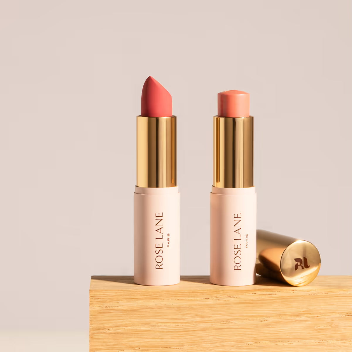 LA VIE EN ROSE SET Blush rose et rouge à lèvres naturel par Rose Lane Paris