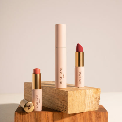 THE ESSENTIALS SET - Mascara, Rouge à lèvres, Multi-Blush Crème